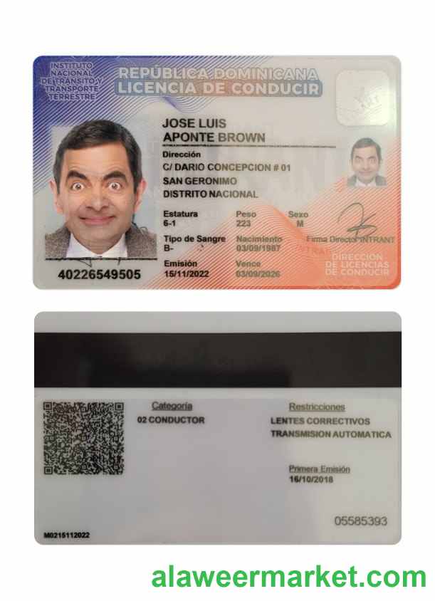 Dominican Republic driving license